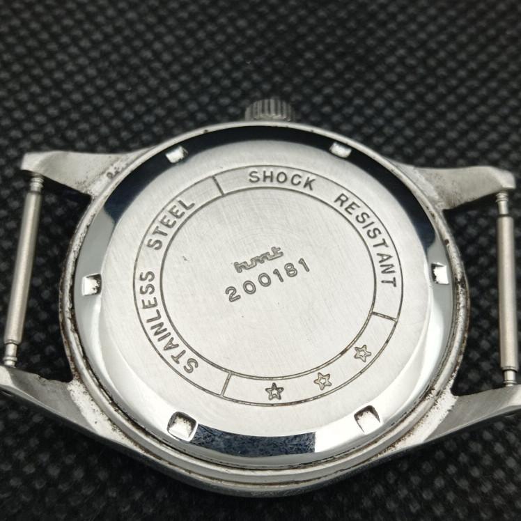 USED HMT PILOT INDIAN MENS MECHANICAL WATCH A318319-1 Sku610c-a318319