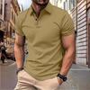Men's Fashion Summer Polo T-shirt Casual Breathable Top Lapel Collar Neck Short Sleeve  Comfortable Sports T-shirt Yasheng