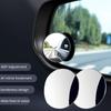 HD-compatible Rear View Mirror Auxiliary Lens 360 Degree Rotation Degree Adjustabe No Rim Waterproof Convex Blind Spot Mirror for Car Van Trucks