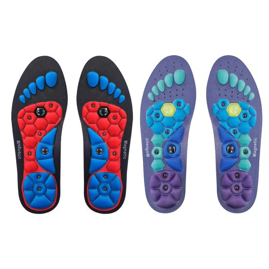 1 Pair Orthopedic Acupressure Insoles Pain Relief Lightweight Reflexology Massage Insoles Comfortable Foot Support