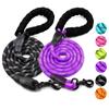 Reflective Dog Leash Multicolor Round Rope Dog Chain Dog Leash Comfortable Handle Set