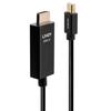 LINDY Mini DisplayPort To HDMI Active Cable with HDR 50cm