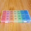 28 Slots Medicine Storage Box Weekly 7 Days Pill Case Colorful Pill Organizer  Outdoor
