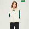 Benetton Plush Knit Vest Goose Padding Bapda2461 Iv
