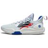 Li Ning Flash 9 Basketball Shoes Men Sneakers White Red ABPT001-4