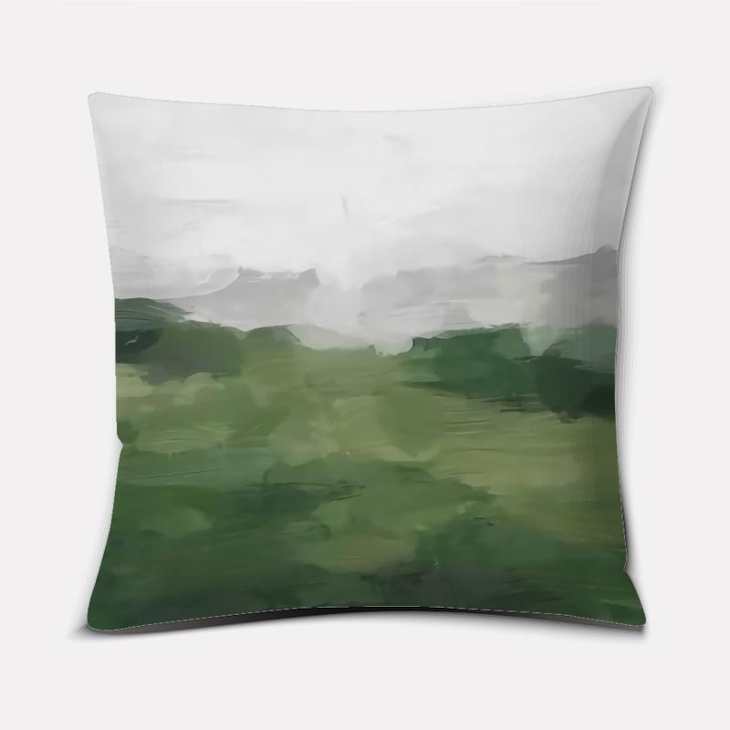Oil Painting Scenery Series Pattern Decoration Pillowcase Square Pillowcase Home Office Decoration