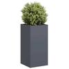 VidaXL Anthracite Planter 40x40x80 Cm Cold-rolled Steel 860705