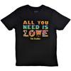 The Beatles Unisex Adult Yellow Submarine All You Need Is Love Stack T-Shirt