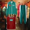 3 Pcs/Set Korean Game Cosplay Costume Sweatshirt Jacket Pants Vest Set Squid Series Outfit Casual Tracksuit for Women Men