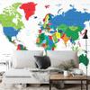 Photomural World Map Washable Fleece 520x318
