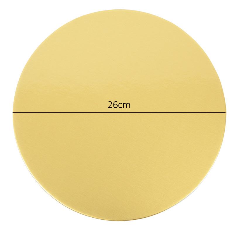 10/16/22/26cm Golden Silvery Round Cake Boards Circle Cardboard Base Cupcake Dessert Tray Birthday Party Cake Decorating Supplie