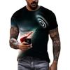 New 3D Cool Darts Game Graphic T Shirts Summer Fashion Men Personality Printed Tees Trend Casual Round Neck Short Sleeve Tops