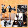 Halloween Cat Dog Home Desktop Haunted House Atmosphere Holiday Decoration Resin Statue Animal Ornaments