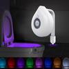 1PC Toilet Motion Sensor Light, 8 Colors Changing Sensor LED Washroom Night Light Inside Toliet Lamp, PIR Motion Activated