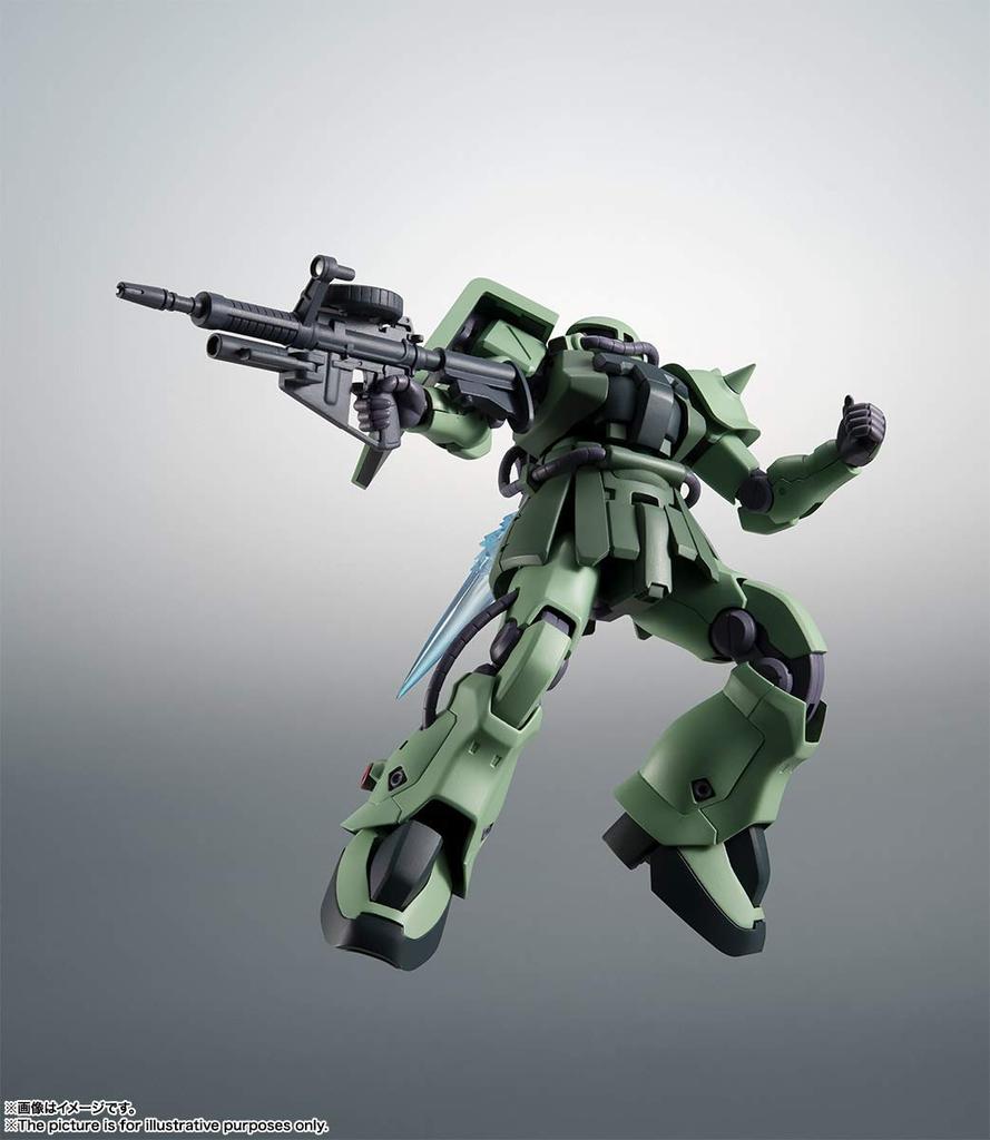 TAMASHII NATIONS ROBOT Spirits Mobile Suit Gundam 0083 Zaku IIF Type 2 125mm Painted Movable Figure [SIDE MS] MS-06F-2 Ver. A.N.I.M.E. Approx. ABS&PVC
