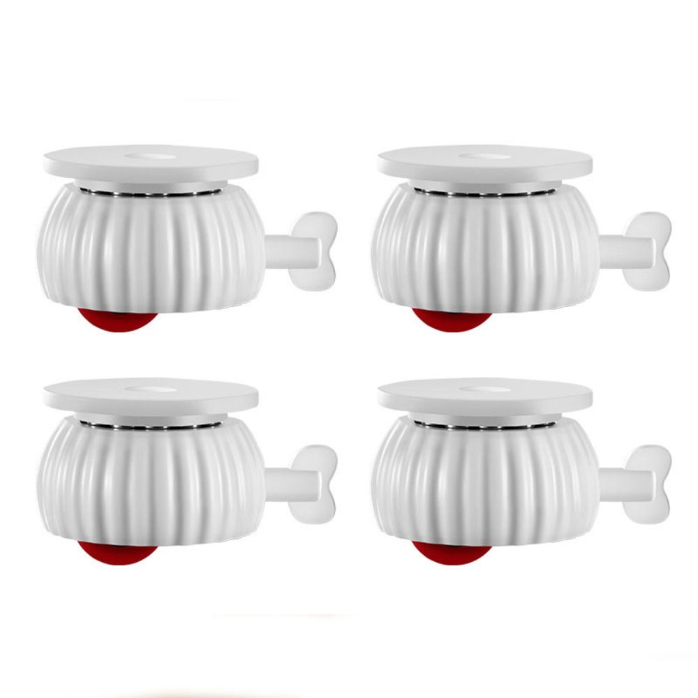4Pcs Soft Rubber Swivel Caster Roller Furniture Caster Universal Universal  Wheel  Baby Crib