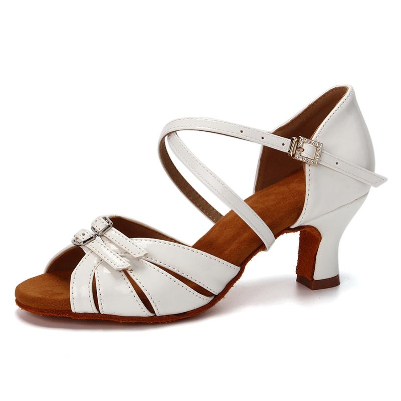 Professional Women Latin Dance Shoes Salsa Ballroom Dancing Shoes Indoor Middle Heel 5cm