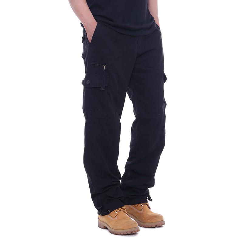 Men's Multi-Pocket Outdoor Overalls - Trendy Loose Straight-Leg for Spring and Autumn