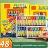 Hexagonal Washable Oil Pastels - Non-Smudge for Kids, Available In 12/24/36/48 Colors