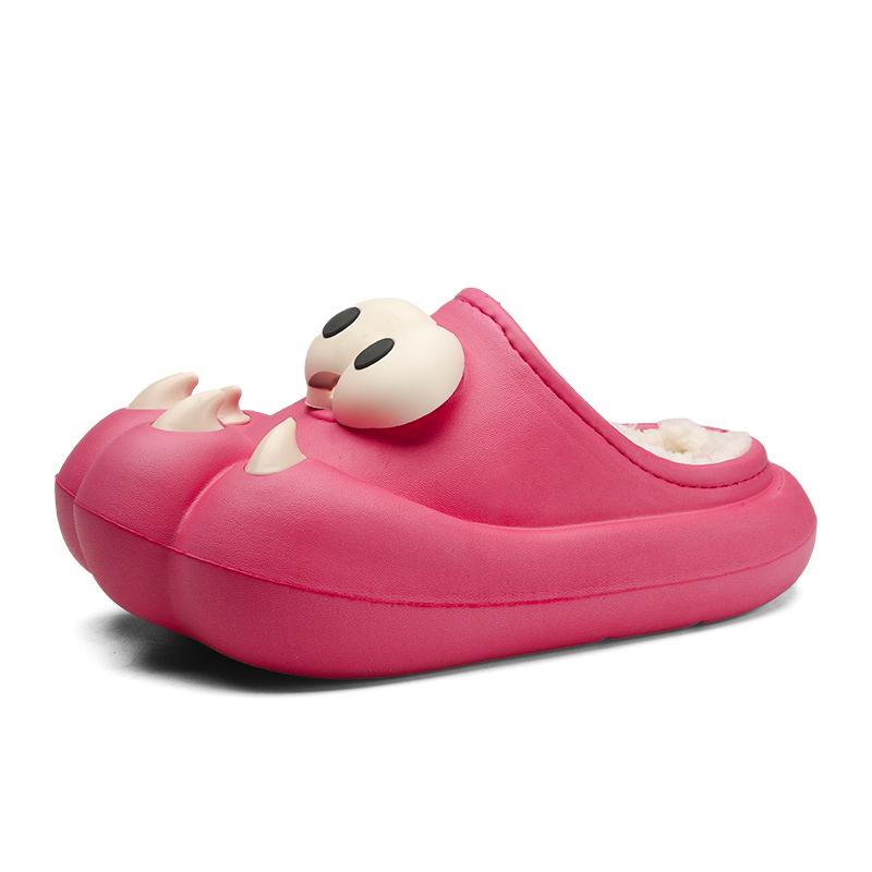 Winter Couple Plus Size Fashionable Lightweight and Plush Warm Slippers Cotton Shoes Men's and Women's Casual Cotton Slippers 36-45