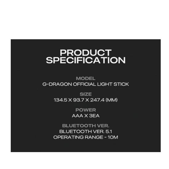 G-dragon Official Lightstick ( DAY-G Lightstick )