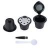 5pcs/Set Plastic & Stainless Steel Reusable Refillable Coffee Capsules Pod Filter Cups Strainer
