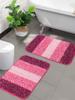 Home Soft Microfibre Anti-Skid Bath Mat - Pack of 2, 50 X 70 Cm, Pink