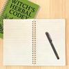 Witch's Herbal Notebook Vintage Spiral Bound Plant Journal with Bookmark Mystical Aesthetic Diary for Botany Notes
