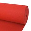 Carpet - vidaXL - 1.2x12 M - Red - Polyester - Reusable