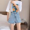 Women's High Waist A-line Denim Bermuda Shorts - Summer Slimming Loose Fit