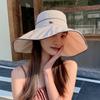 Summer Hat Women's High Quality Metal Standard Sun Protection Bucket Hat Travel Vacation Windproof Sun Hat Thin