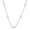 [R3747] - Silver 'Carmen' Silver Necklace (rhodium) - 45cm 8mm