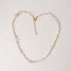 Objet213 Zigzag Pastel Natural Stone Necklace