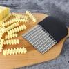 Kitchen Stainless Steel Wave Potato Slicer Onion Carrot Chips Cutter Tool Kitchen Supplies Household Supplies