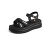 Popular with Skirts and Sandals for Women's Summer 2025 New Versatile Thick-soled Soft-soled One-button Fashion Sandals