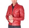 Red Jacket Men's Stylish Leather Fashionable Casual Handmade Lambskin Genuine Motorcycle Fit