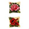 2 Pieces Flower Pattern Latch and Hook Kits Case Cushion Cover