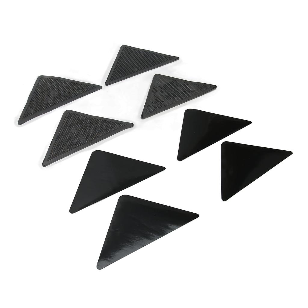 4Pcs Rug Gripper Triangle Shock Absorption Strong Grip Non Slip Carpet Tape for Ceramic Tiles