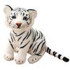 Stuffed Toy Year of the Zodiac Body Christmas Tiger, Tiger, Sign, White/brown, Pillow, Toy, Animal, 27cm, Soft, Cute, Fluffy, Soothing, Fluffy,