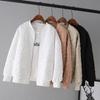 Solid Color Ladies Short Baseball Jacket Korean Spring Casual White Jacket Top Female Cardigan Zipper Jackets Fashion