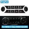 Front Console AC Heater Climate Control Switch Button Covers Replacement For Mercedes BENZ C GLK Class W204 X204 C300 C350