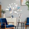 3D Mirror Wall Sticker Lotus Flower Removable Acrylic Art Mural Decal Stickers For Living Room Bedroom Home Decorations