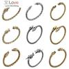 Punk Double Dragon Head Bangle Women Men Wristband Cuff Bracelets Nordic Viking Pagan Jewelry Party Christmas Gift Charm