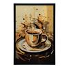 Coffee Time Coffee Time, 40X50 Cm, Black Aluminum Frame, 230 Gsm Matte Paper