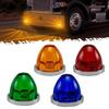 1/2Pcs LED Watermelon Wheel Lamps Under Glow Side Lights Enhanced Visibility Safety Semi Truck Trailer Marker Lights