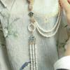 Fashion Jewelry Women Hanfu Ornament Long Hanging Tassel Pendant Brooches Lady