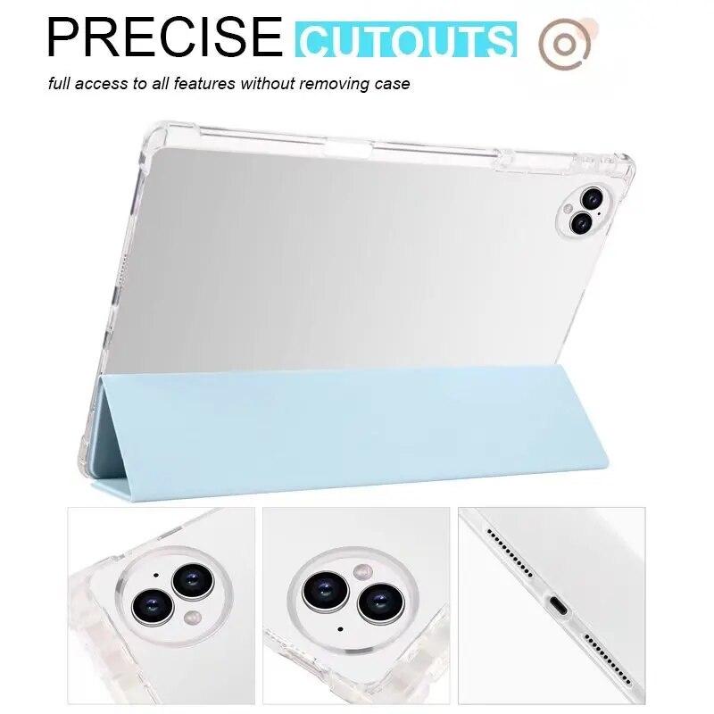 Leather Case for Huawei MatePad Pro 13.2 Case with Pencil Holder Clear Soft Cover for Huawei MatePad Pro 13 2 Cover PCE-W30 Tablet Case