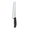 VICTORINOX Bread Pastry Knife A Bread Knife That Cuts Bread and Fruits Wavy Black A Bread Knife That Can Neatly Cut Baguettes and a Paring Knife &