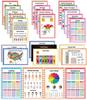 Traceease Educational Poster For Elementary School, Pack Of 25 Large 11 X 17 Inches Laminated Kids Learning Posters