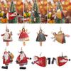 Tree Embellishment Festival Supply Hanging Pendants Christmas Decorations Cartoon Angel Santa Claus